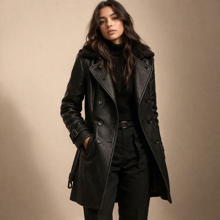 Victoria | Women's Luxurious Timeless Trench Coat-Metro Lane Plaza
