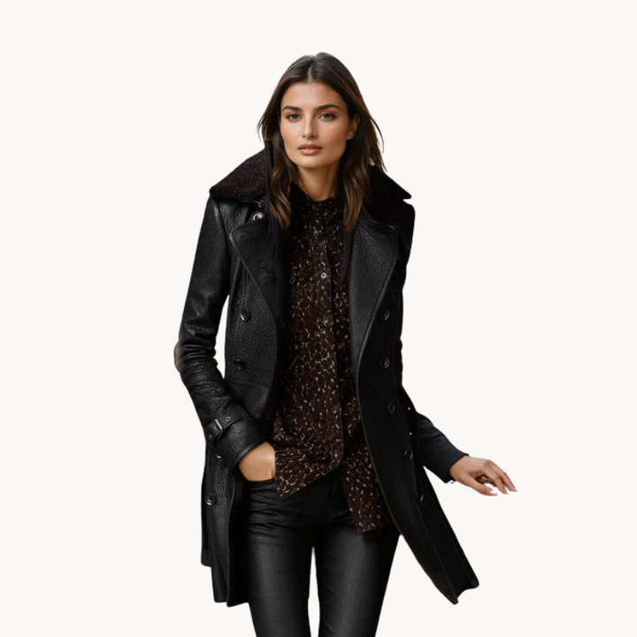 Victoria | Women's Luxurious Timeless Trench Coat-Metro Lane Plaza