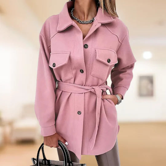 Lara | Women's Elegant Warm Trench Coat-Metro Lane Plaza