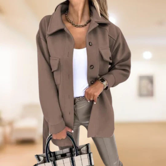 Lara | Women's Elegant Warm Trench Coat-Metro Lane Plaza