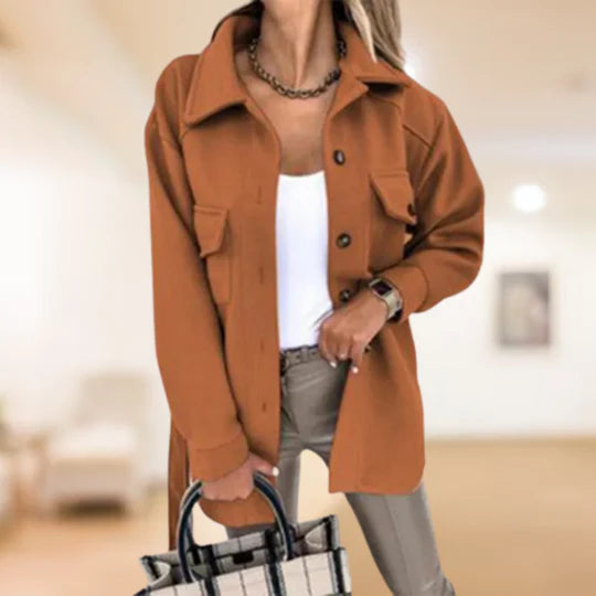Lara | Women's Elegant Warm Trench Coat-Metro Lane Plaza