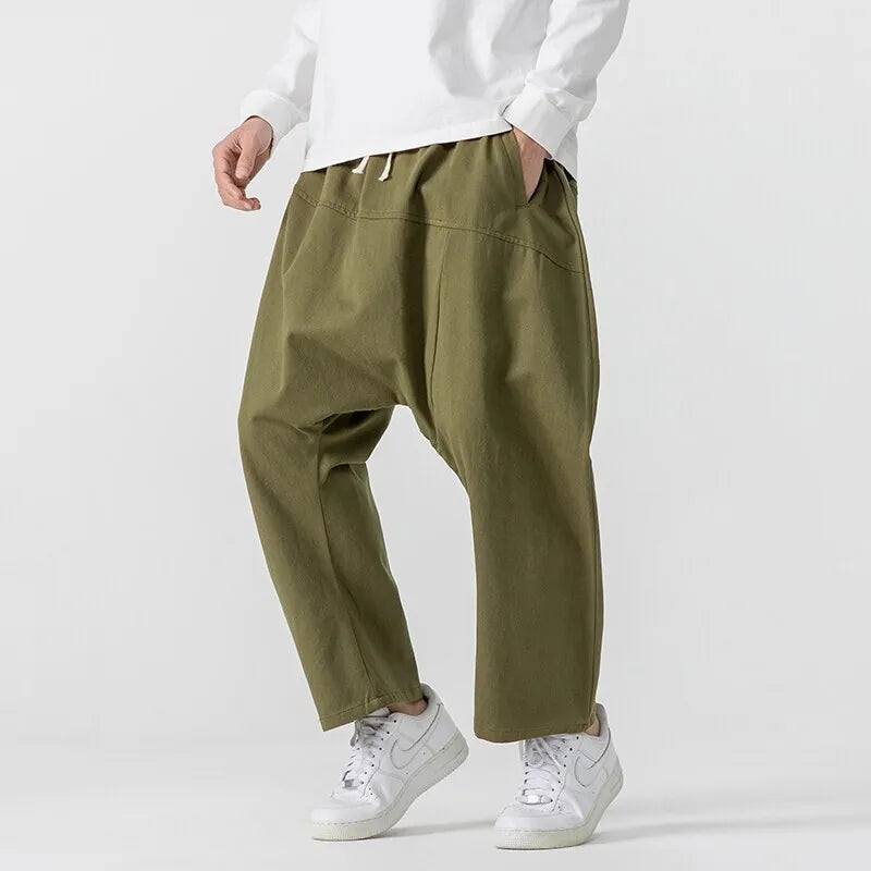 Men's Drop Crotch Pants - Stylish & Comfortable-Metro Lane Plaza