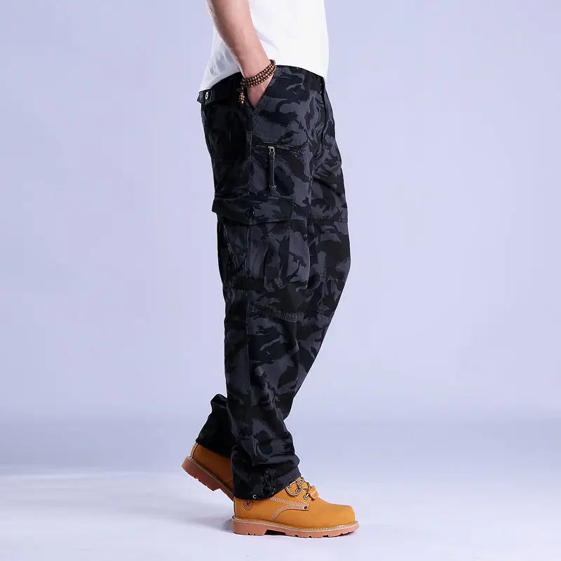 Men's Ripstop Cotton Cargo Trousers-Metro Lane Plaza