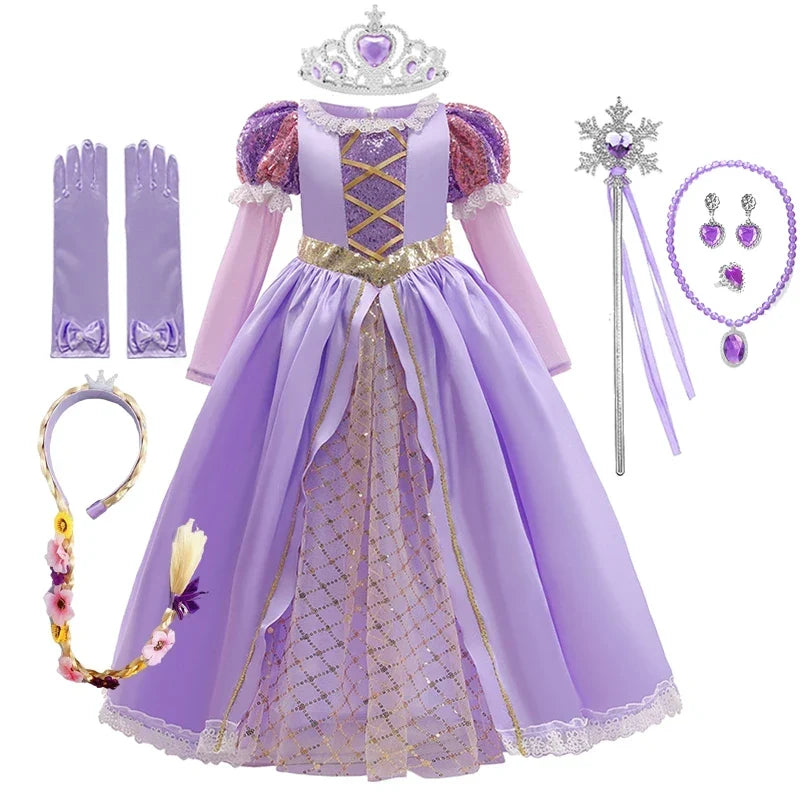 Robe de bal à manches bouffantes pour femmes avec appliqué, longueur mi-mollet