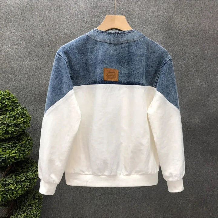 Herrenjacke im Patchwork-Stil