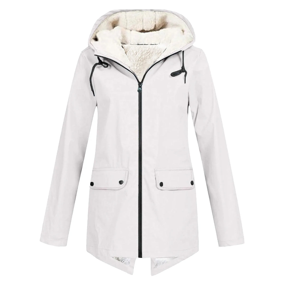 Women's Waterproof Trench Coat with Hood-Metro Lane Plaza