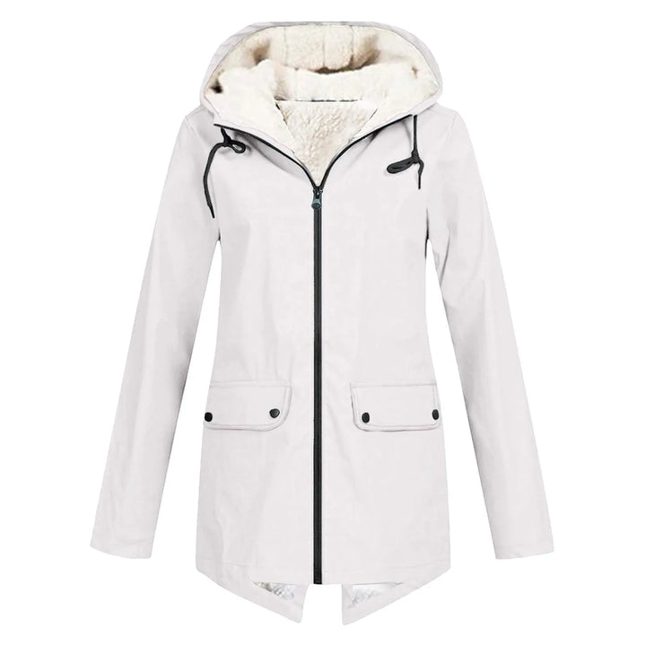 Women's Waterproof Trench Coat with Hood-Metro Lane Plaza