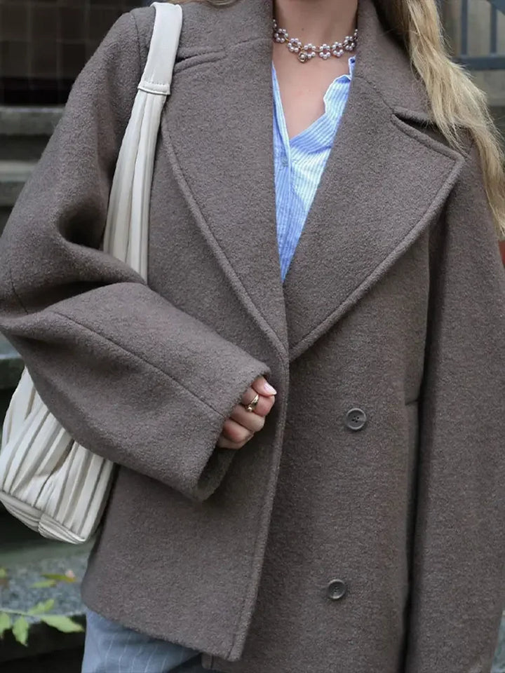 Women's Oversized Double-Breasted Winter Coat