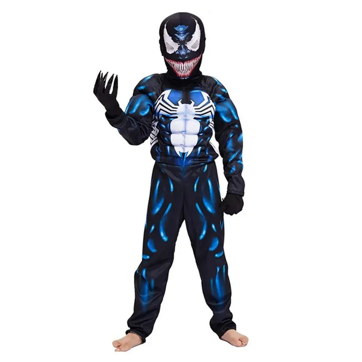 Disfraz de superhéroe Araña Negra, mono de spandex 3D, disfraz infantil de Halloween, atuendo de cosplay para fiestas