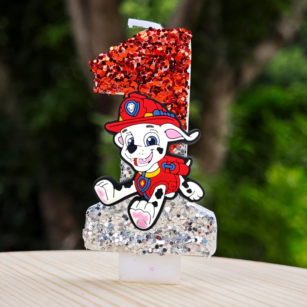 Vela con números del 0 al 9 para decorar tartas de cumpleaños de personajes de dibujos animados