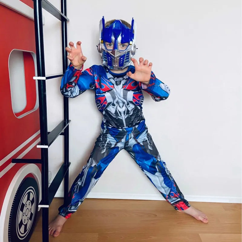 Muskeltransformer-kostume til børn, polstret karakterkostume