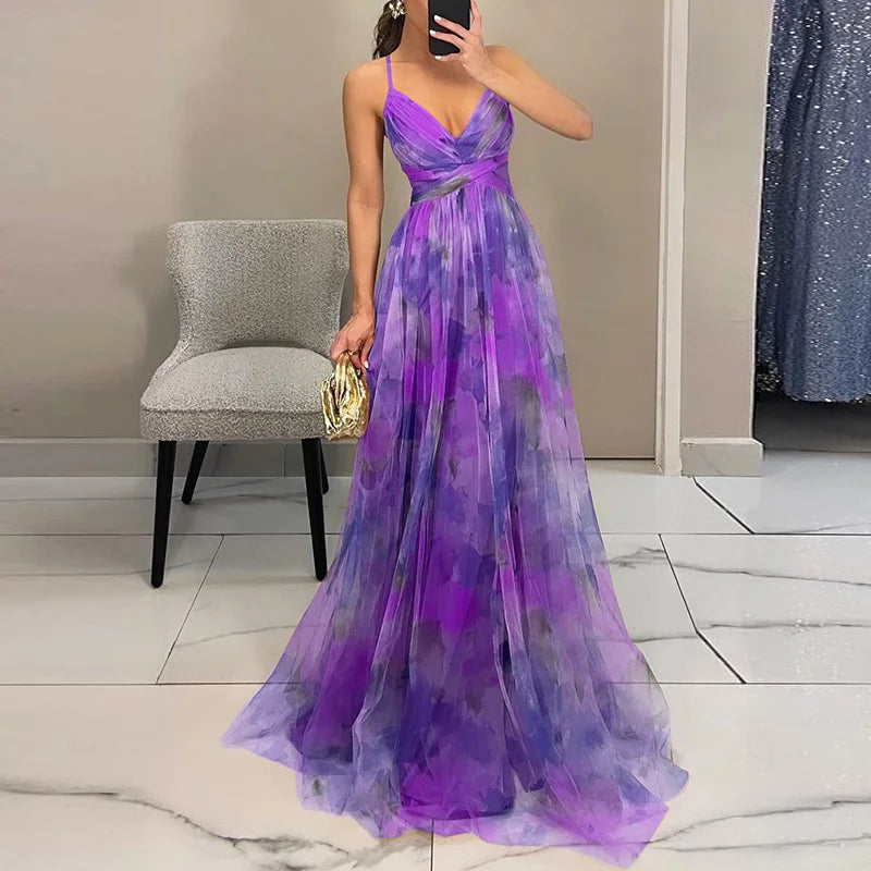Ruby | Women's Floral Maxi Dress - Elegant Summer Style-Metro Lane Plaza