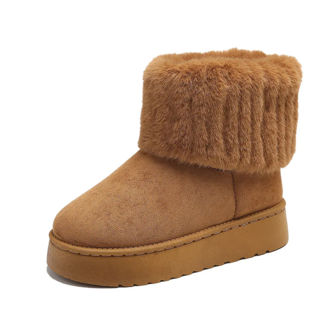 Women's Winter Boots with Cozy Lining and Casual Style-Metro Lane Plaza