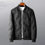 Men's Quilted Bomber Jacket-Metro Lane Plaza