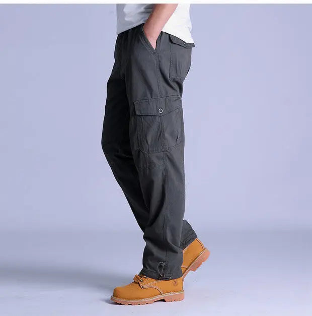 Men's Ripstop Cotton Cargo Trousers-Metro Lane Plaza
