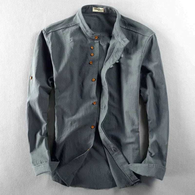 Men's Cotton-Polyester Katana Style Shirt-Metro Lane Plaza