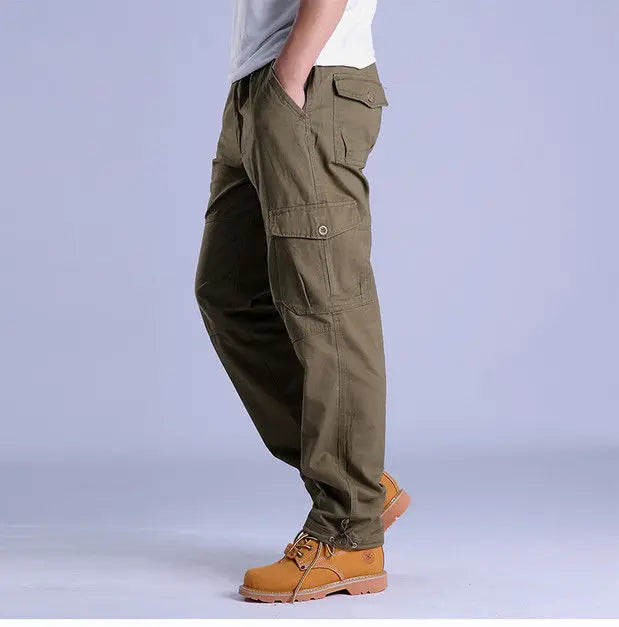 Men's Ripstop Cotton Cargo Trousers-Metro Lane Plaza