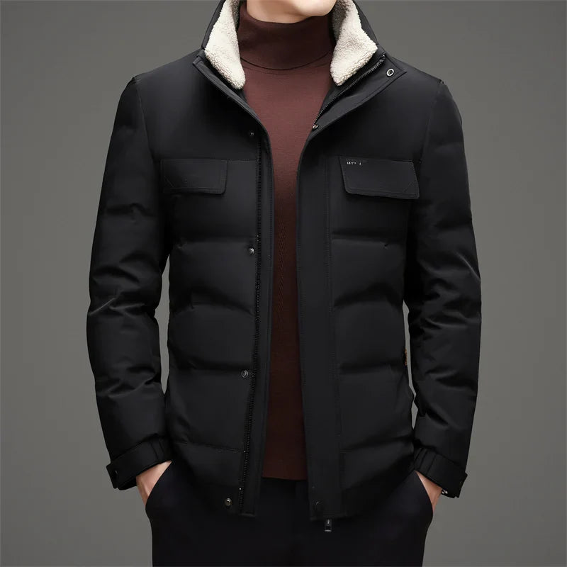 Men's Down Jacket - Stylish and Warm Winter Outerwear-Metro Lane Plaza