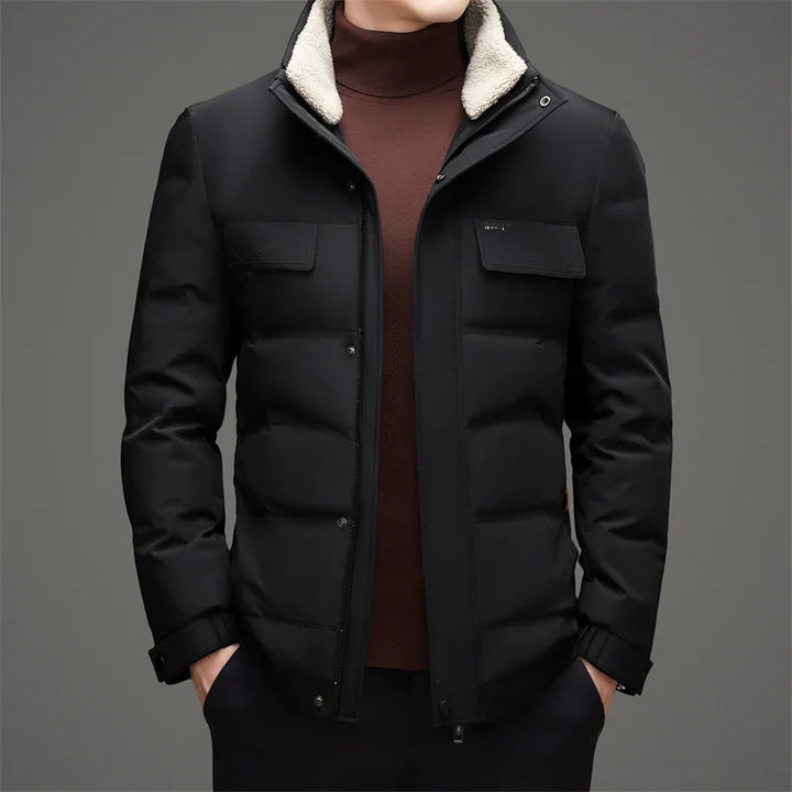 Men's Down Jacket - Stylish and Warm Winter Outerwear-Metro Lane Plaza