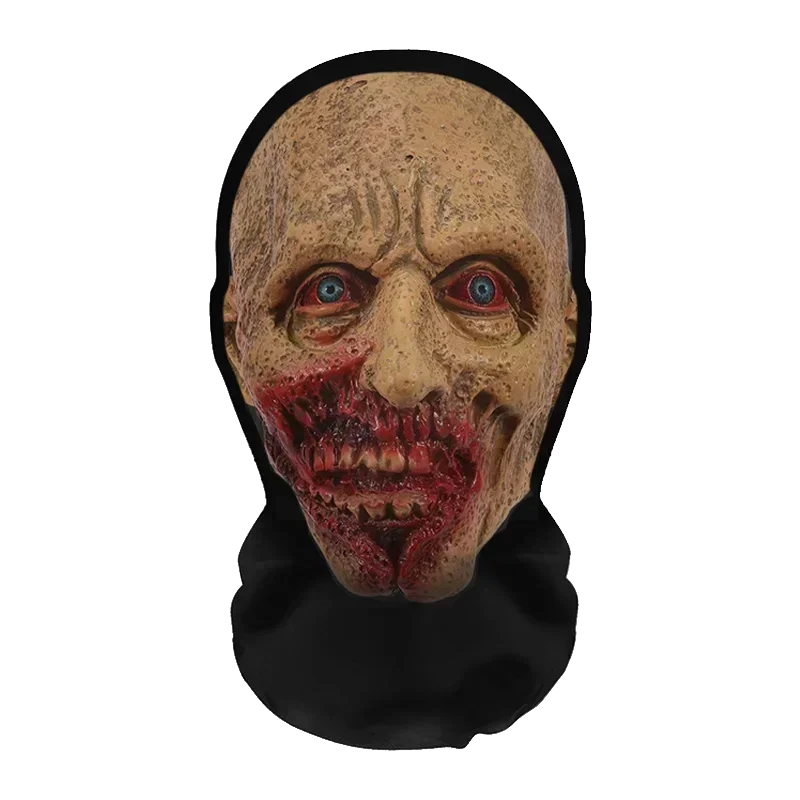 Conjunto divertido de peruca e máscara de cosplay para o Halloween, acessórios criativos para a cabeça e adereços de fantasia