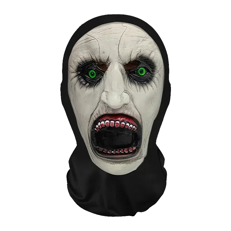 Conjunto divertido de peruca e máscara de cosplay para o Halloween, acessórios criativos para a cabeça e adereços de fantasia