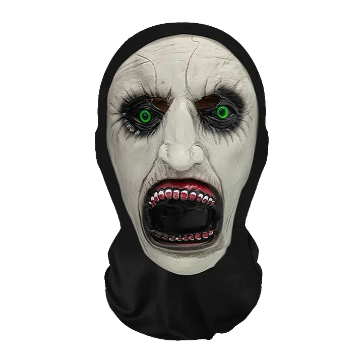 Conjunto divertido de peruca e máscara de cosplay para o Halloween, acessórios criativos para a cabeça e adereços de fantasia