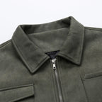 Men's Suede Jacket - Stylish and Versatile Outerwear-Metro Lane Plaza