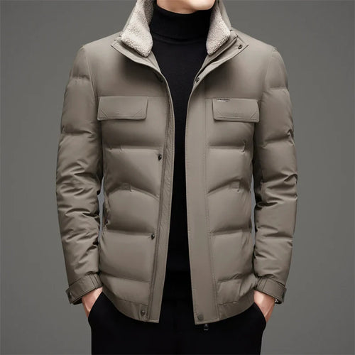 Men's Down Jacket - Stylish and Warm Winter Outerwear-Metro Lane Plaza