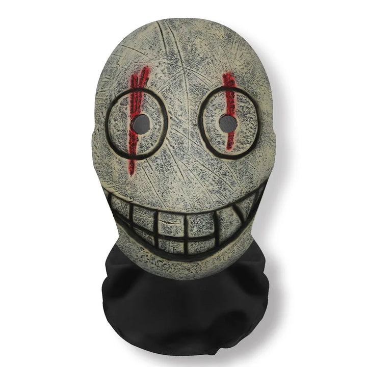 Máscara 3D de Ghost Face para o Halloween, acessório de fantasia com malha elástica e cobertura integral da cabeça em forma de caveira