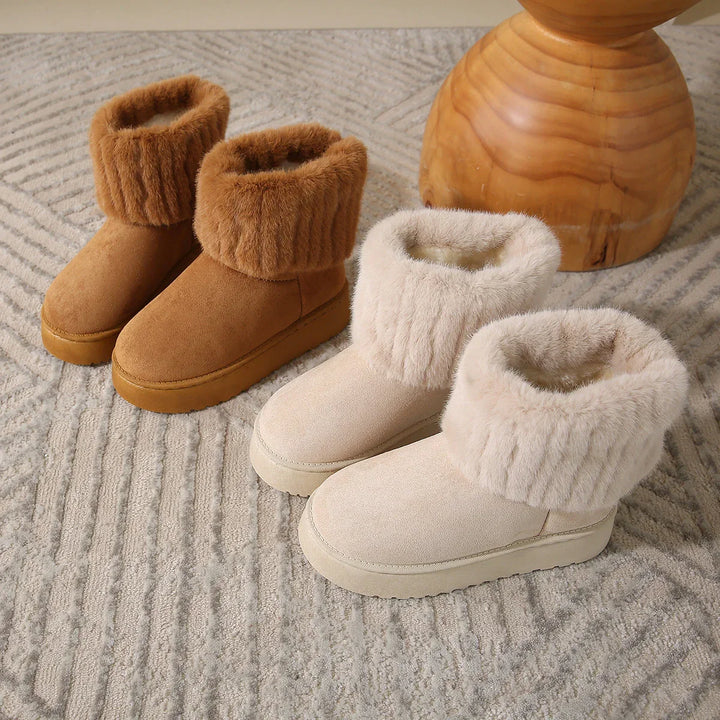 Women's Winter Boots with Cozy Lining and Casual Style-Metro Lane Plaza