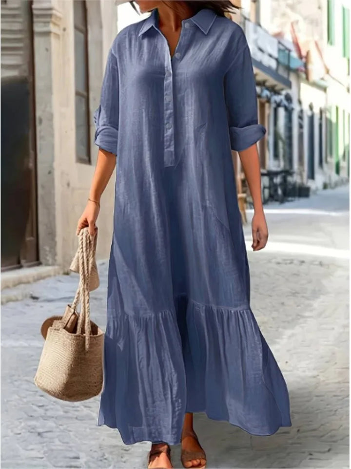 Laura | Women's Tiered Maxi Dress-Metro Lane Plaza