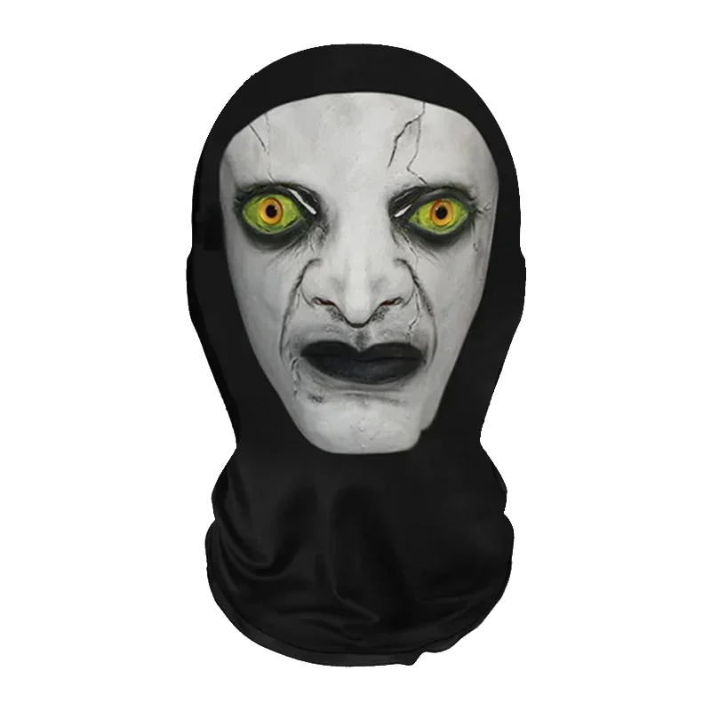 Conjunto divertido de peruca e máscara de cosplay para o Halloween, acessórios criativos para a cabeça e adereços de fantasia