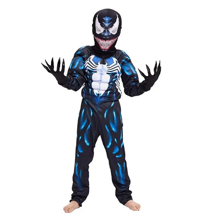 Disfraz de superhéroe Araña Negra, mono de spandex 3D, disfraz infantil de Halloween, atuendo de cosplay para fiestas