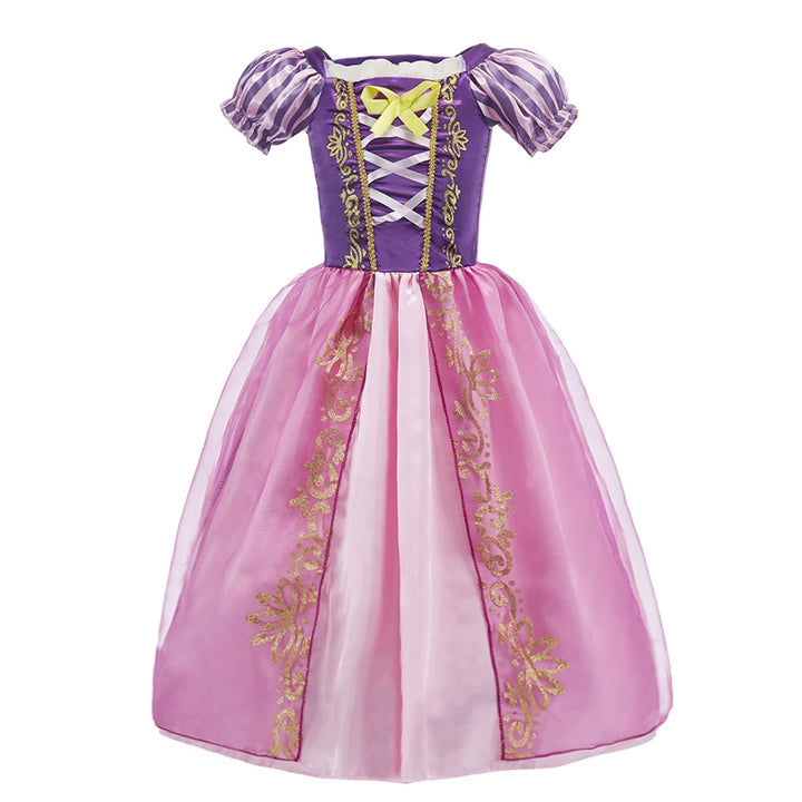 Prinsessekostume med kjole til børn til halloween, fødselsdagsfest og cosplay