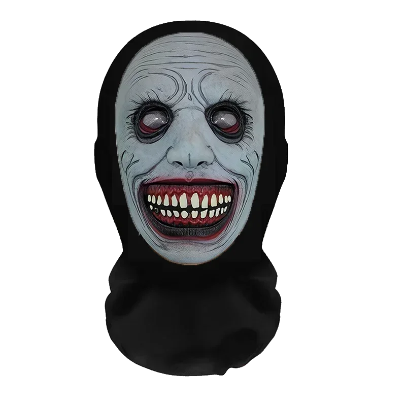Conjunto divertido de peruca e máscara de cosplay para o Halloween, acessórios criativos para a cabeça e adereços de fantasia