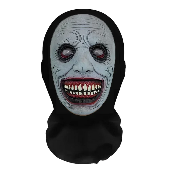 Conjunto divertido de peruca e máscara de cosplay para o Halloween, acessórios criativos para a cabeça e adereços de fantasia