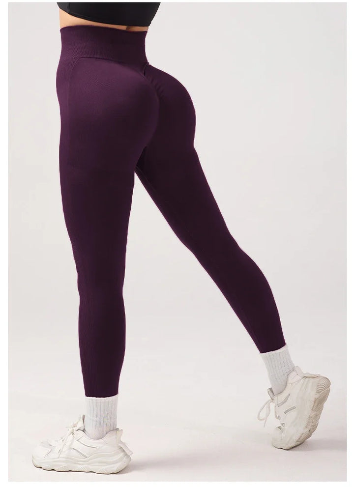 Women's High Waist Seamless Yoga Leggings with Tummy Control