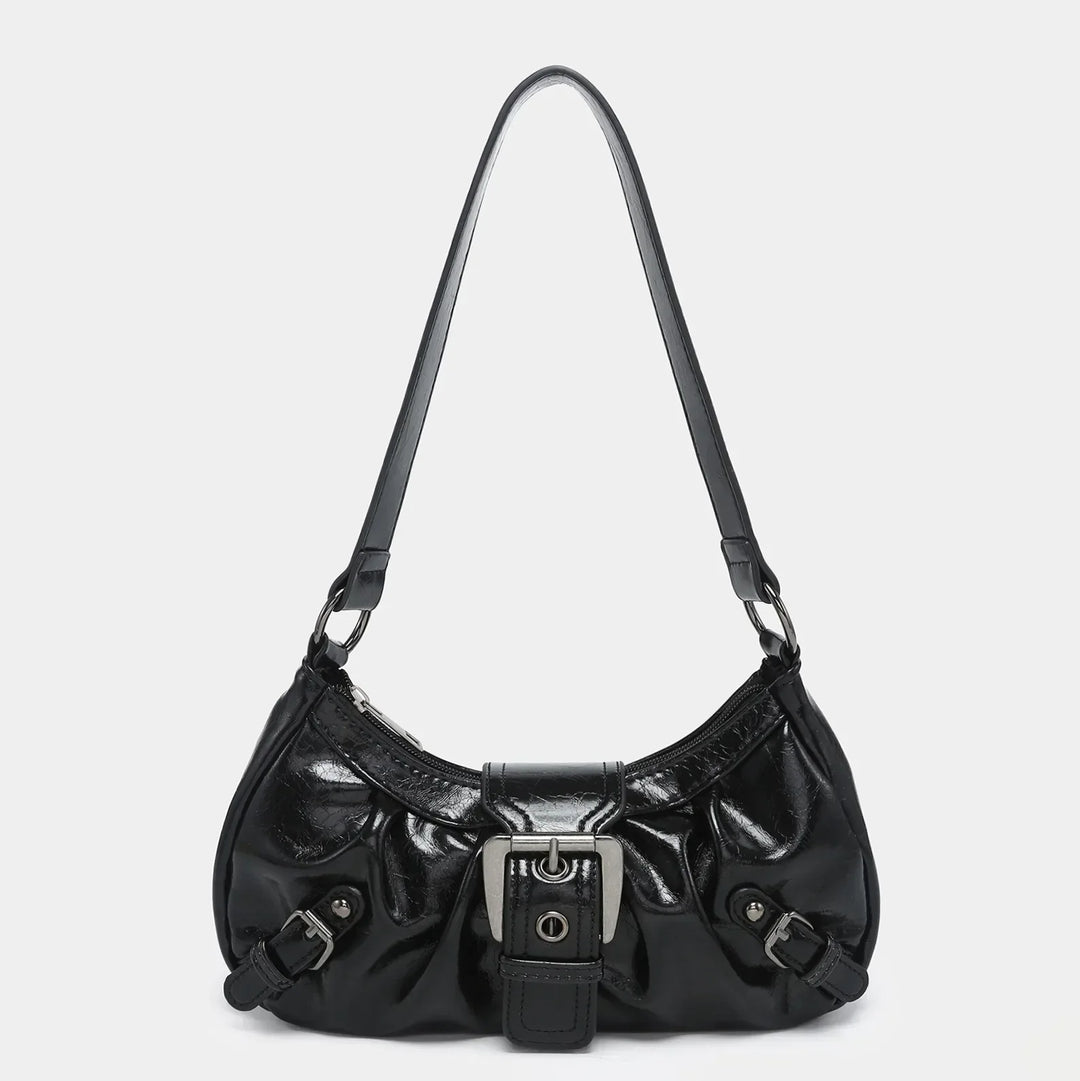 Women's Vintage Saddle Bag – Y2K Studded Shoulder Bag-Metro Lane Plaza