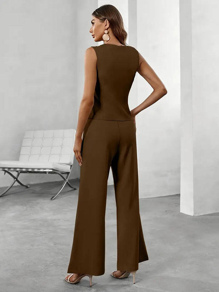 Women's Elegant Tailored Suit Set-Metro Lane Plaza