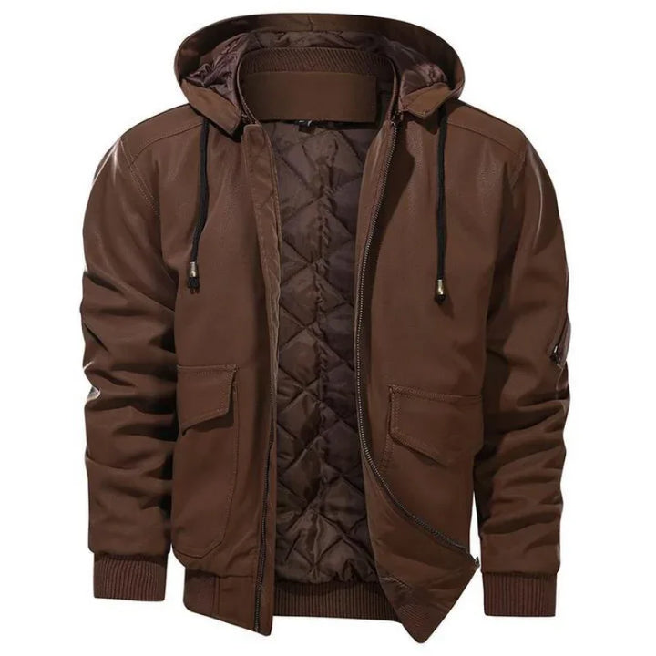 Herren-Winter-Bikerjacke