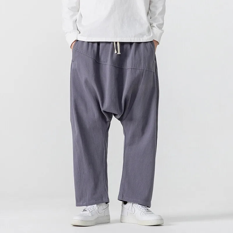 Men's Drop Crotch Pants - Stylish & Comfortable-Metro Lane Plaza