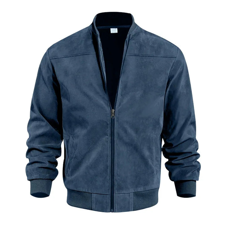Herren-Bomberjacke aus Veloursleder