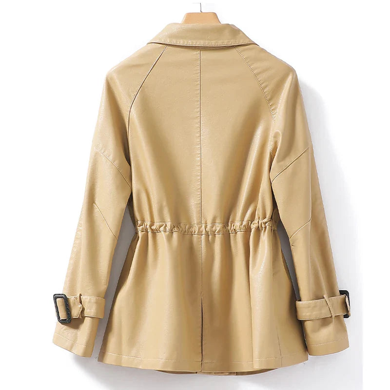 Women's Sheepskin Leather Jacket-Metro Lane Plaza