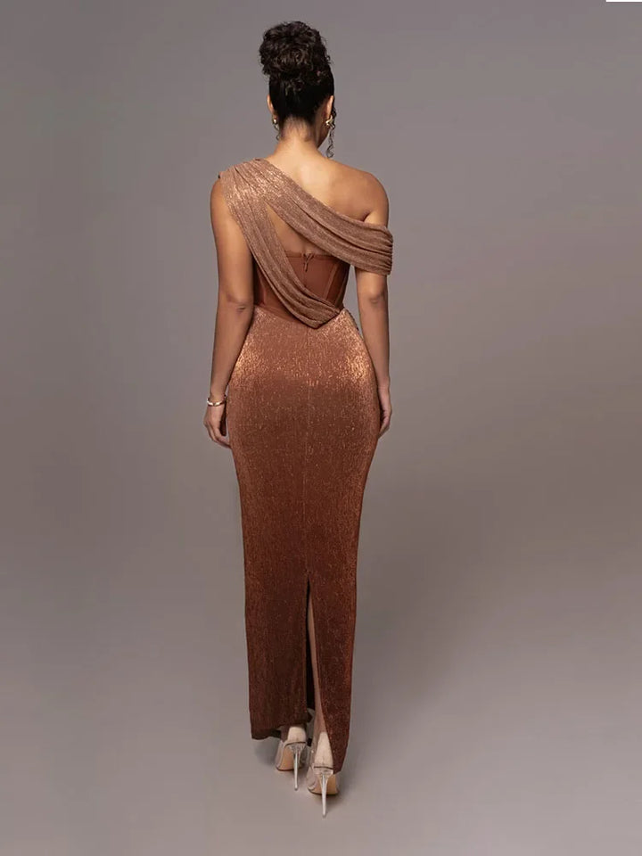 Women's Luxe Statement Dress-Metro Lane Plaza