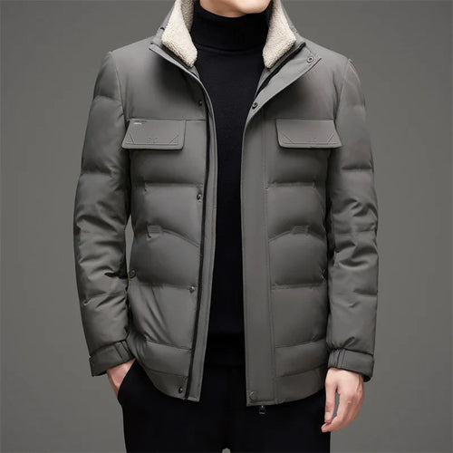 Men's Down Jacket - Stylish and Warm Winter Outerwear-Metro Lane Plaza