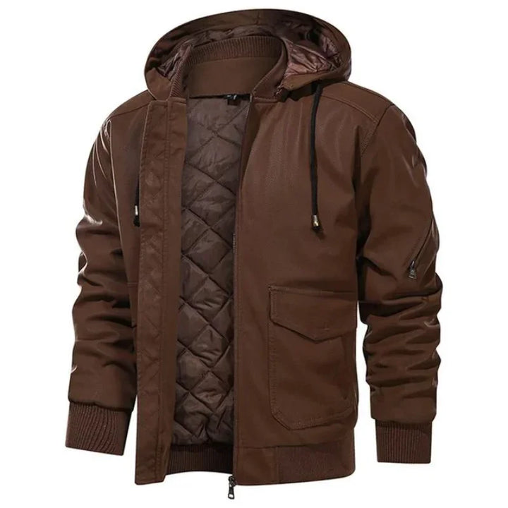 Herren-Winter-Bikerjacke