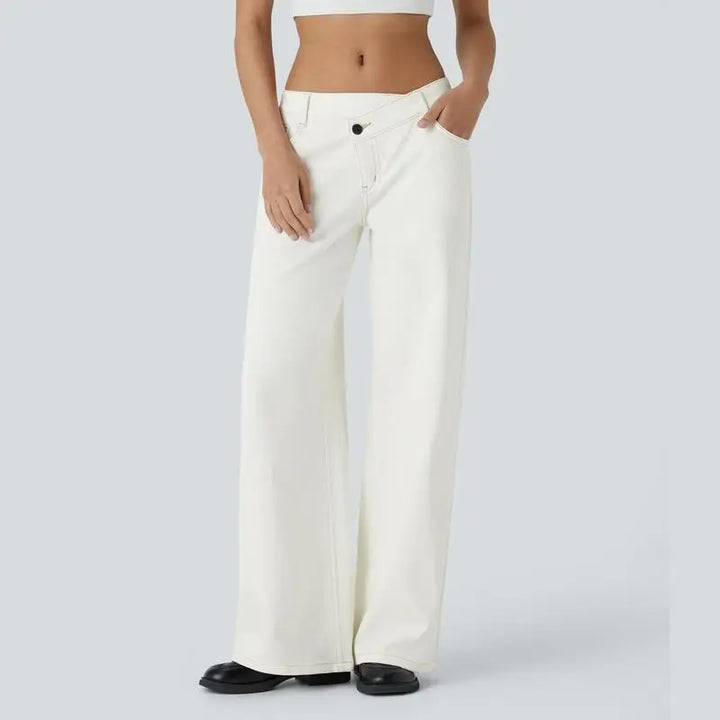 Serenity | Women's Baggy Wide-Leg Jeans-Metro Lane Plaza