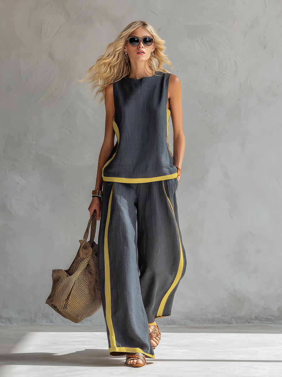 Zoe | Women's Elegant Casual Two-Piece Outfit-Metro Lane Plaza