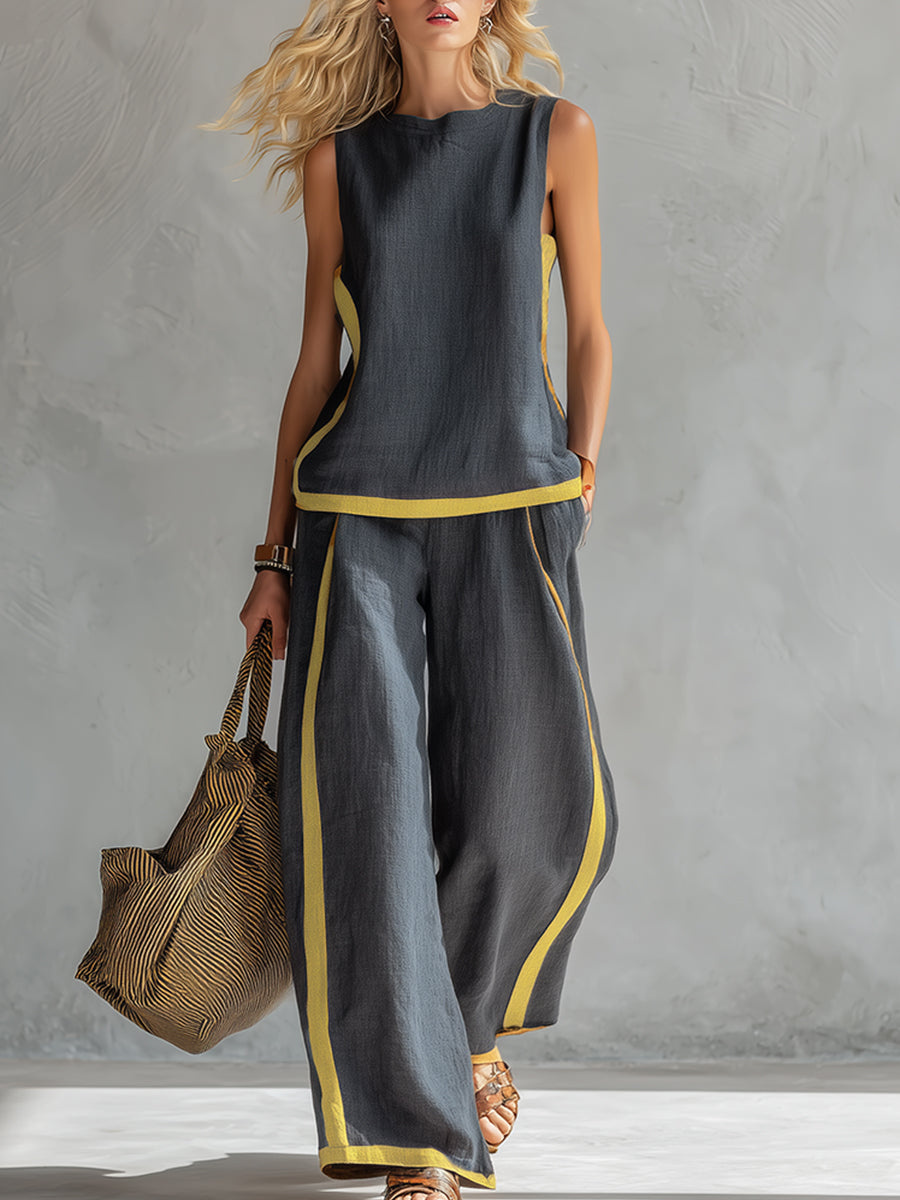 Zoe | Women's Elegant Casual Two-Piece Outfit-Metro Lane Plaza