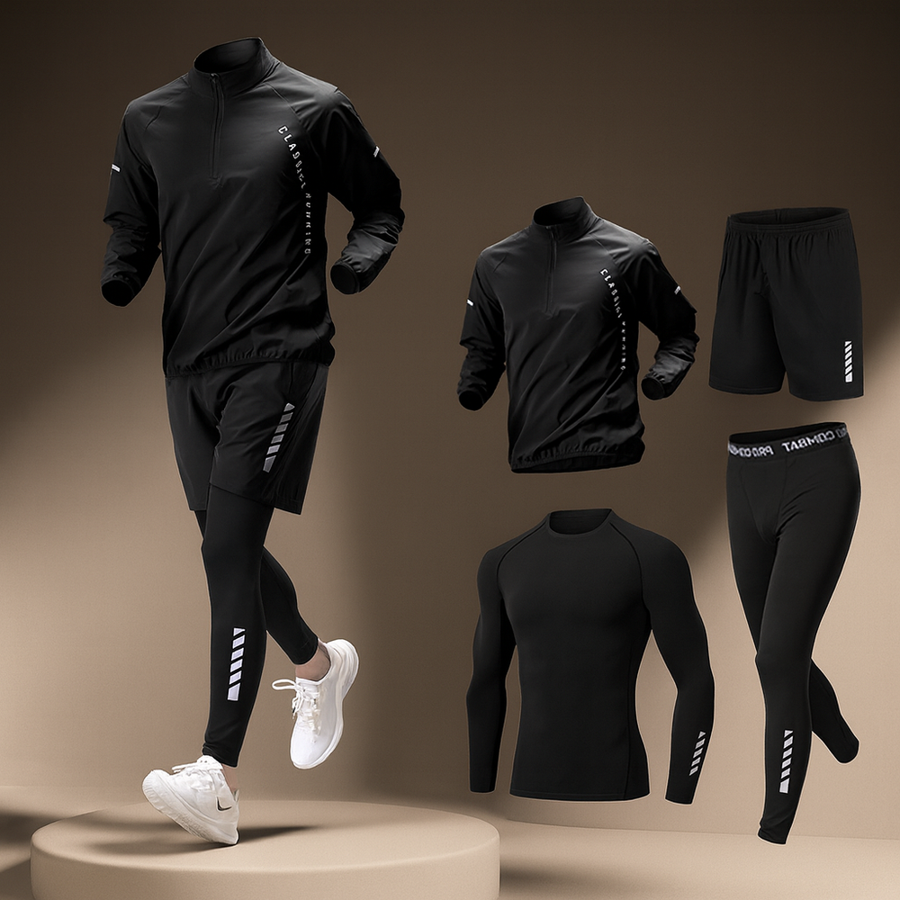 Jaxon | Men's Lightweight Flexible Stylish 4-Piece Training Set-Metro Lane Plaza